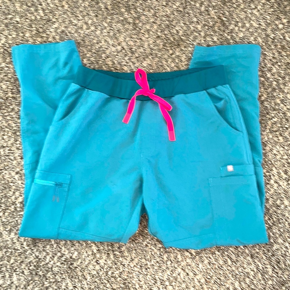 FIGS HYDROGREEN YOLA SLIM ZIP PANTS